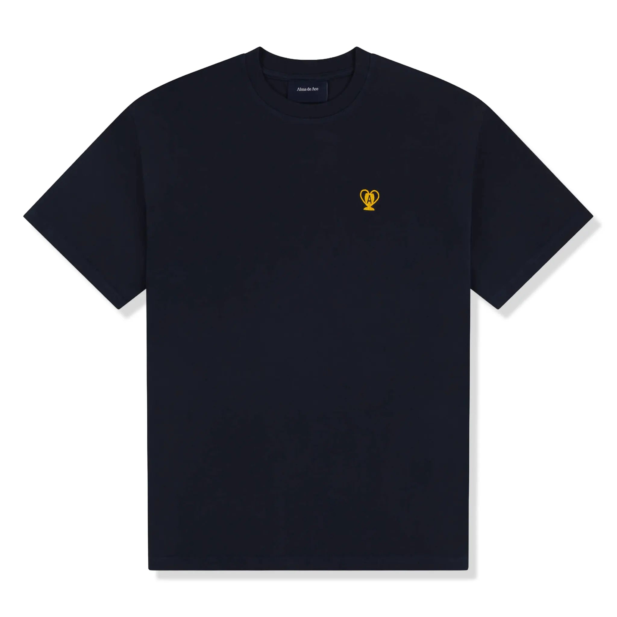 Front View of Alma De Ace Trophy Navy T-Shirt